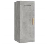 vidaXL Armario de Pared Estante Flotante Almacenaje Salón Sala de Estar Hogar Muebles Decoración Madera Contrachapada Gris Hormigón 35x34x90 cm