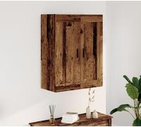 vidaXL Armario de pared, estilo madera envejecida, 69,5 x 34 x 90 cm, material de madera