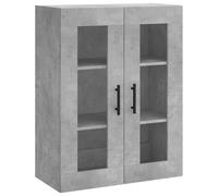 vidaXL Armario de pared colgante Gris hormigón 69,5x34x90 cm