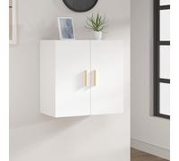 vidaXL Armario de pared madera contrachapada blanco 37x37x37 cm