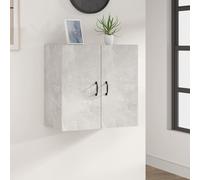 vidaXL Armario de pared madera contrachapada gris hormigón 60x31x60 cm