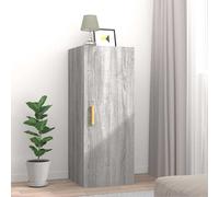 vidaXL Armario de pared madera contrachapada gris Sonoma 34,5x34x90 cm