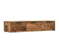 vidaXL Armario de pared Madera vieja 102x30x20 cm, colgante, estante flotante