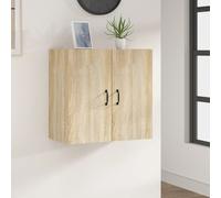 vidaXL Armario de Pared Aparador Mueble Dormitorio Entrada Estante Cajón Almacenaje Flotante Salón Doméstico Madera Contrachapada Roble Sonoma