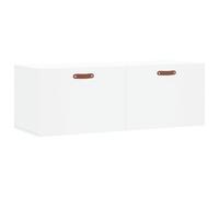 vidaXL Armario de Pared Madera de ingeniería Blanco 100x36,5x35 cm, Armario, Armario Expositor, Armario Flotante, Armario de almacenaje