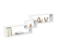 vidaXL Armario de pared madera de ingeniería blanco 158x18x53 cm