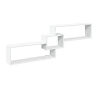 vidaXL Armario de pared madera de ingeniería blanco 158x18x53 cm