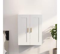 vidaXL Armario de pared madera de ingeniería blanco 69,5x32,5x90 cm