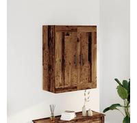 vidaXL Armario de pared, estilo madera envejecida, 69,5 x 34 x 90 cm, material de madera