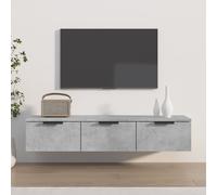 vidaXL Armario de pared madera de ingeniería gris hormigón 102x30x20cm