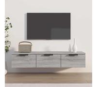 vidaXL Armario de pared madera de ingeniería gris Sonoma 102x30x20 cm