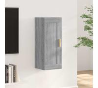 vidaXL Armario de pared madera de ingeniería gris Sonoma 35x34x90 cm
