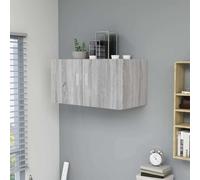 vidaXL Armario de pared madera de ingeniería gris Sonoma 80x39x40 cm