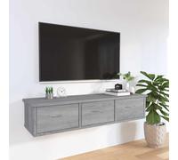 vidaXL Armario de pared, color gris Sonoma, 88x26x18,5 cm, material de madera