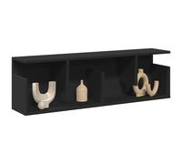 vidaXL Armario de pared madera de ingeniería negro 100x20x30 cm