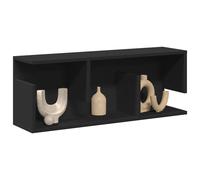 vidaXL Armario de pared madera de ingeniería negro 80x20x30 cm