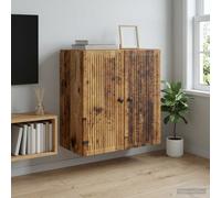 vidaXL Armario de pared Madera envejecida 59 x 31 x 60 cm