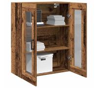 vidaXL Armario de Pared Madera Envejecida 69,5 x 34 x 90 cm | Conecta con la naturaleza con su diseño fuerte, Tiene cuatro estantes integrados, Hecho de madera reciclada sólida