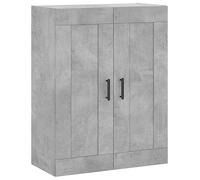 vidaXL Armario de Pared Madera ingeniería Gris hormigón 69,5x34x90 cm, Armario, Armario Colgante, Armario Auxiliar, Armario de almacenaje