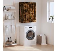 Armario de pared vidaXL, color roble ahumado, 69,5 x 34 x 90 cm, material de madera