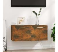 vidaXL Armario de pared madera ingeniería roble ahumado 80x35x36,5 cm