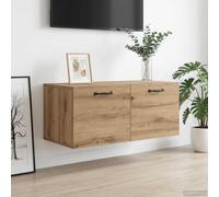 vidaXL Armario de Pared Montada en la pared Roble artisan