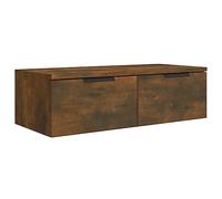 vidaXL Armario de Pared Mueble Aparador Almacenaje Colgante para TV Estante Flotante Salón Decoración Madera Contrachapada Color Roble