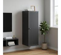 vidaXL Armario de pared Negro 33 x 34,5 x 90 cm Madera de ingeniería