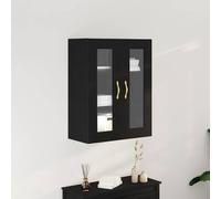 vidaXL Armario de Pared Roble negro 69,5 x 34 x 90 cm – Gabinete moderno, gran capacidad