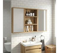 vidaXL Armario de pared para baño Roble artisan 40 x 10 x 60,5 cm