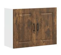 vidaXL Armario de Pared para Cocina Kalmar de Roble Ahumado, Unidad de Pared de Cocina, gabinete para Pared de Cocina, gabinetes de Pared con Puertas