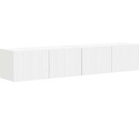 vidaXL: Armario de pared para TV, 2 unidades, blanco, material de madera