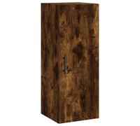vidaXL Armario de Pared Roble Ahumado 34,5x34x90 cm