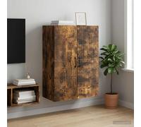 vidaXL Armario de pared Roble Ahumado 66 x 34,5 x 90 cm
