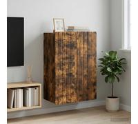 vidaXL Armario de pared Roble Ahumado 66 x 34,5 x 92 cm