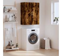 vidaXL Armario de pared, roble ahumado, 69,5 x 34 x 90 cm