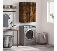 vidaXL Armario de pared, roble ahumado, 69,5 x 34 x 90 cm