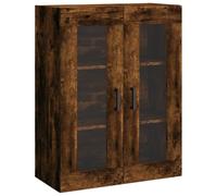 vidaXL Armario de Pared Roble Ahumado 69,5x34x90 cm, Armario, Armario Colgante, Armario Auxiliar, Armario de almacenaje, Armario Colgante de Pared