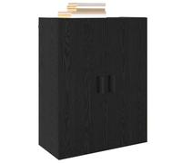 vidaXL Armario de Pared Roble Negro 69,5 x 34 x 90 cm