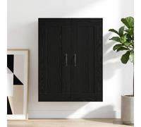 vidaXL Armario de pared Roble negro 69,5 x 34 x 90 cm