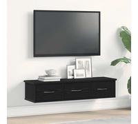 vidaXL Armario de pared roble negro 88x26x18,5 cm madera de ingeniería