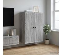 vidaXL Armario de pared Sonoma gris 66 x 34,5 x 90 cm