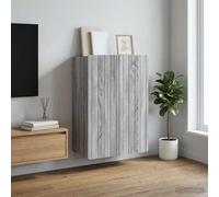 vidaXL Armario de pared Sonoma gris 66 x 34,5 x 92 cm