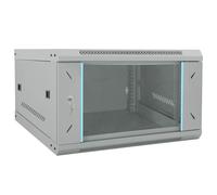 vidaXL Armario de red con almacenamiento Gris 53 x 60 x 30 cm Acero