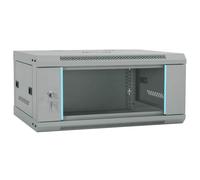 vidaXL Armario de red con almacenamiento Gris 60 x 45 x 28 cm Acero