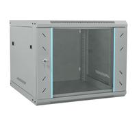 vidaXL Armario de red con almacenamiento Gris 60 x 60 x 50 cm Acero