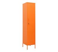 Vidaxl armario de taquilla de acero naranja 35x46x180 cm