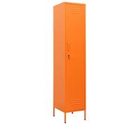 vidaXL Armario de taquilla de Acero Naranja 35x46x180 cm