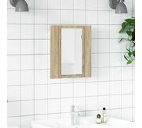 Vidaxl armario espejo de baño led acrílico roble sonoma 40x12x45 cm