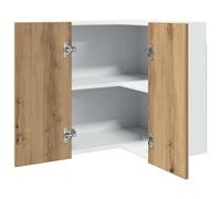 vidaXL Armario esquinero colgante "Lyon" roble artesanal, 57 x 57 x 60 cm, madera de ingeniería
